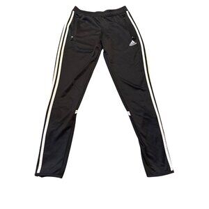 Adidas Climalite Black & White Striped Track Pants Size Small